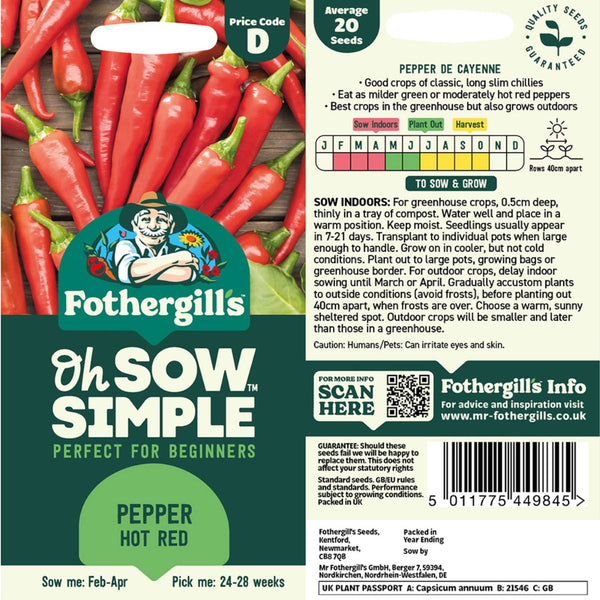 Pepper Hot Red Seed